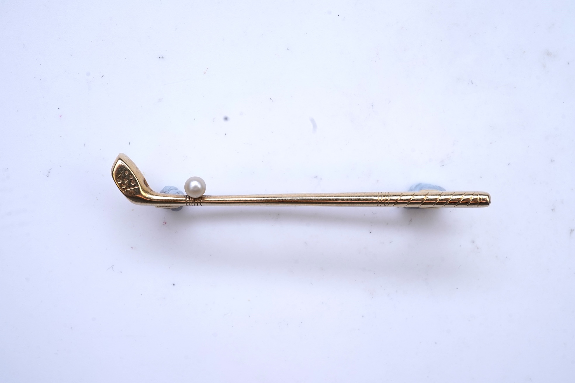 A gold and pearl novelty brooch, early 20th century